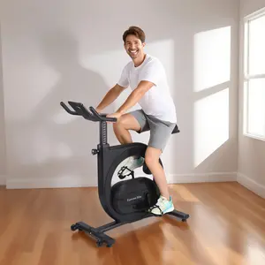 Magnetic Stationary Exercise Bike for Home Gym - 32-Level Adjustable Resistance - Quiet Belt Drive - LCD & Enhanced LED Display - App Connectivity - 22-28lbs Heavy Flywheel - Snail Frame - 300lbs Max - Tablet/iPad Holder - Indoor Cycling Cardio Trainer