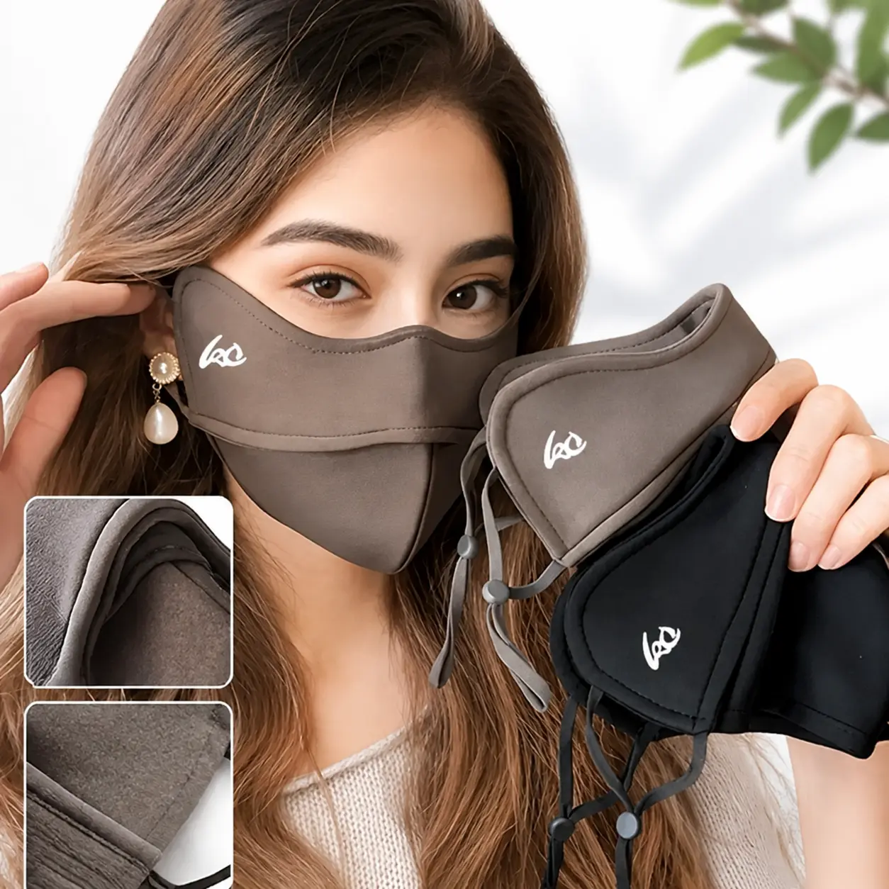 Thickened Cloth Face Masks 3-Pack Windproof Dust Protection Washable Reusable Adjustable Breathable Mask Outdoor Travel Daily Use tiktokshopbacktoschool