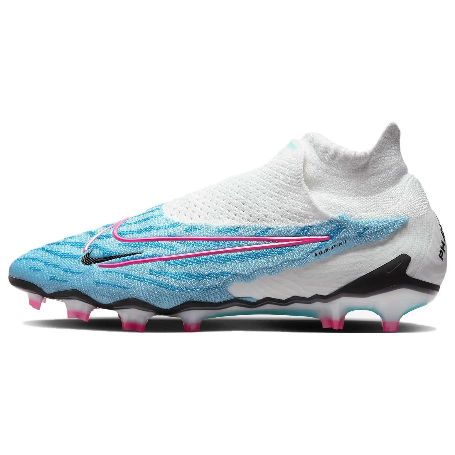 Nike Phantom GX Elite Gripknit Dynamic Fit FG Soccer Cleats for Men and Women – Comfortable Round-Toe, Non-Slip Durable Fabric on Natural Grass Verifiable, with credentials and supporting global authentication