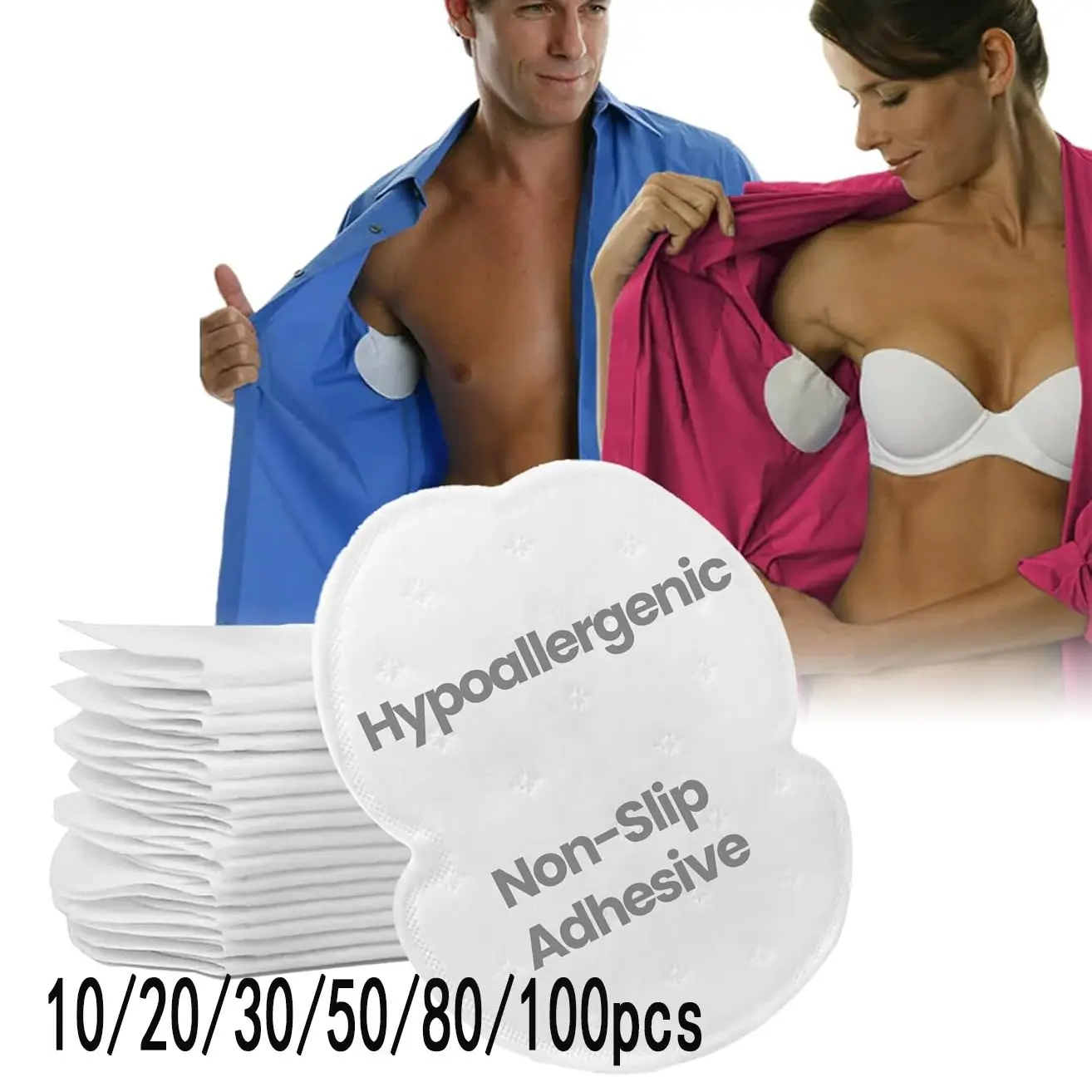 Unisex Underarm Sweat Pads, Disposable Anti-Sweat Wrist Guards, Easy-To-Use Design, All-Day Protection, Boost Your Confidence, Sweat Patches