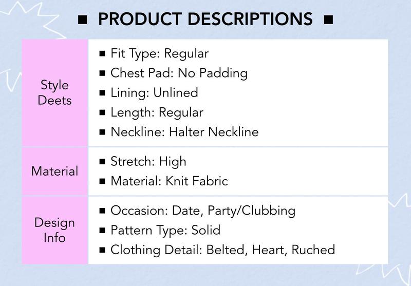 Cider Halter Neck Draped Ruched Top With Heart Detail