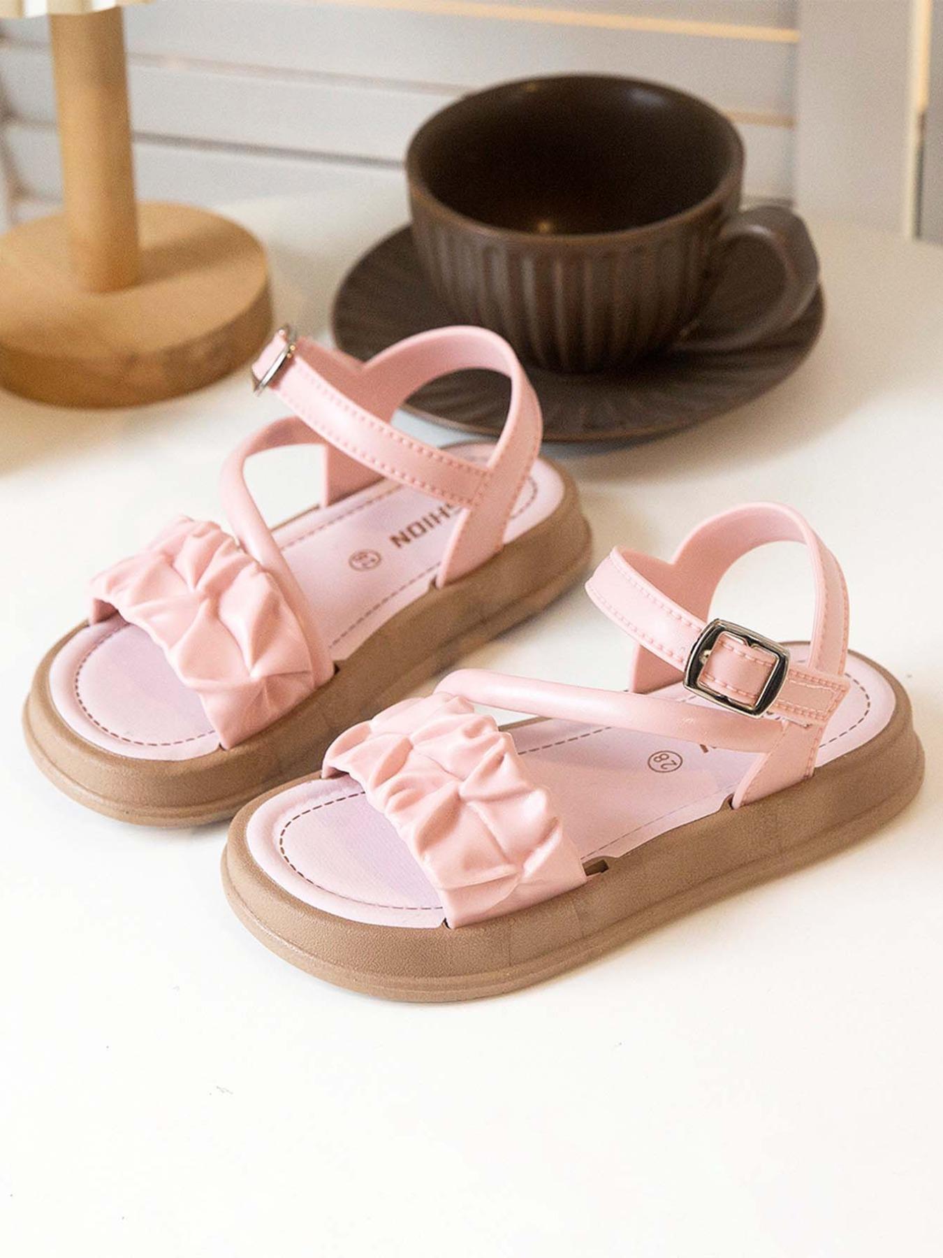 Comfortable Girls' Shoes, Fashion Design, Lightweight Breathable Daily Wear, Ideal Gift for Young Women, Spring Summer Durable Footwear, Two Strap Sandals