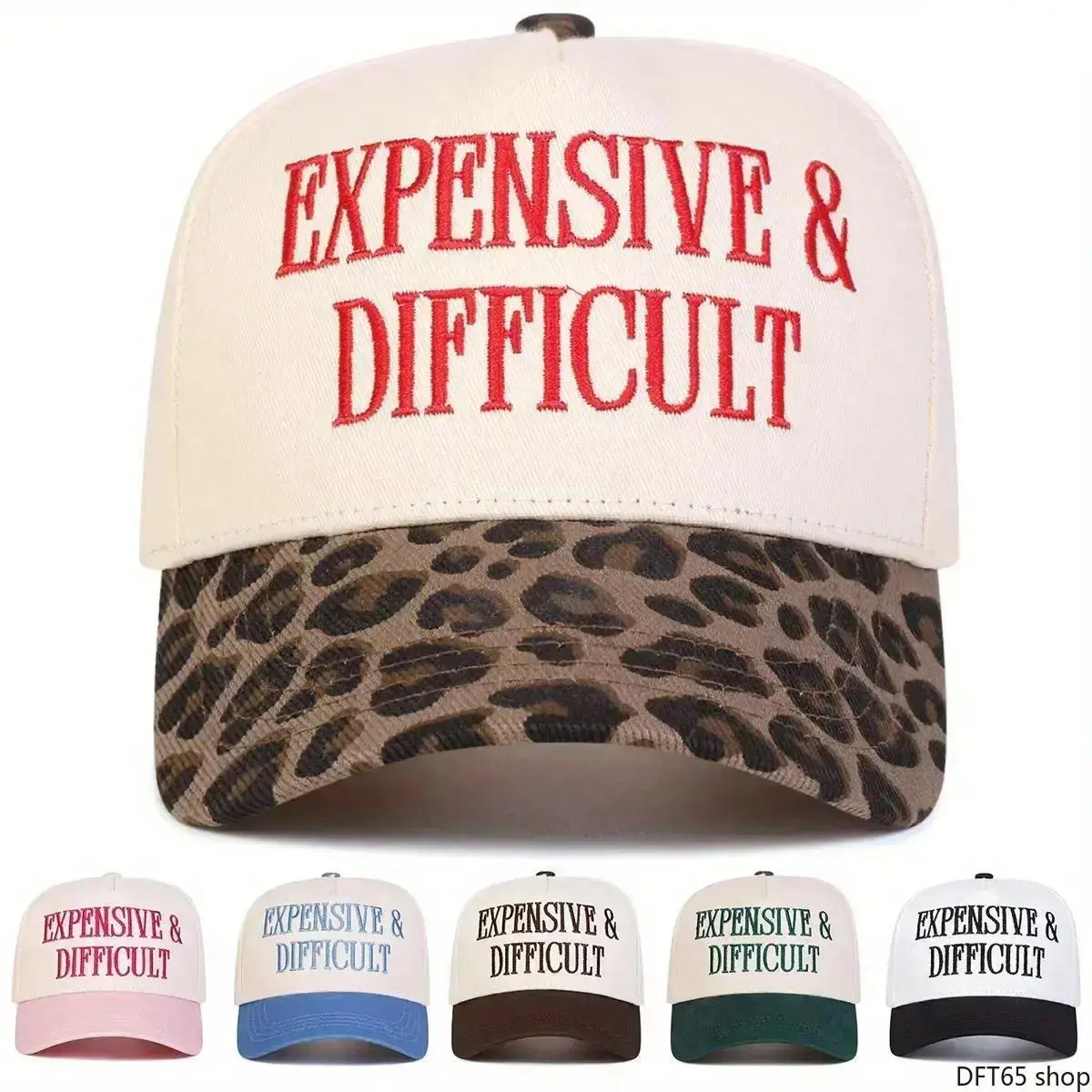 Vintage Leopard Print Trucker Baseball Cap Intricate Heavy Embroidery Adjustable Snapback Strap Unisex Soft Light Fabric Retro Y2K Street Style For Men Women Daily Summer Casual Trendy Fashion Headwear Accessory
