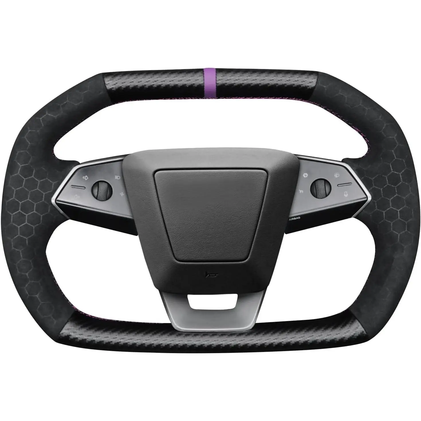 46：Black Hexagonal Athsuede&Matte Carbon Fiber