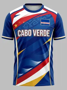 Cape Verde "Star of Miracles" Jersey – Match Day & Training Wear (Comfortable & Breathable)