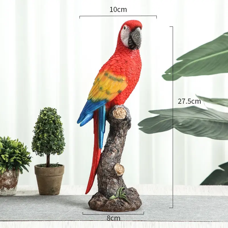 American Style Large Beak Bird Ornament, Realistic Small Animal Decor, Living Room TV Cabinet Home Decoration, Nordic Bar Cabinet Accent Piece