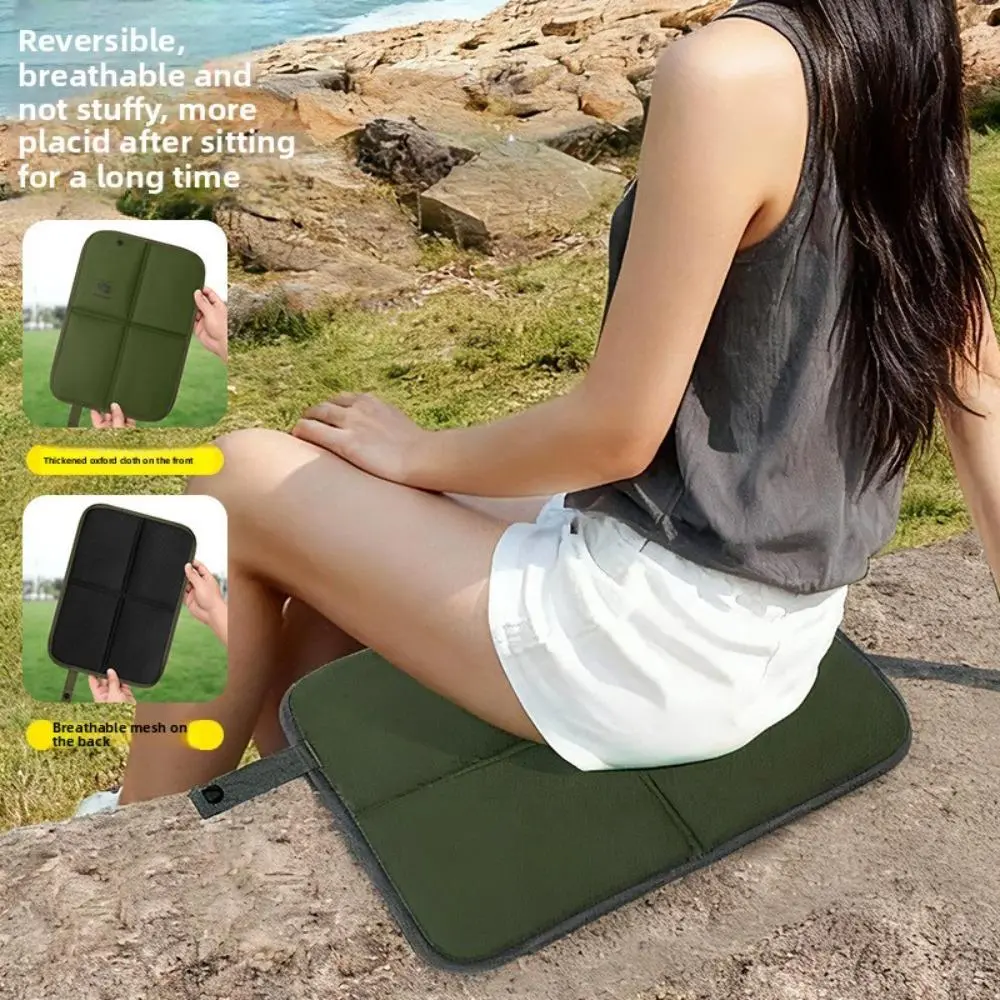 Outdoor Foldable Portable Seat Cushion, Thickened Moisture-Proof Double-Sided Oxford Cloth Mat for Camping, Picnics, Hiking, Music Festivals & Travel