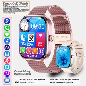 Full touchscreen smart watch, Sports tracking smartwatch, unisex, multiple sports modes, weather, music control, timer, alarm, minimalist design, high-definition screen, various app notifications, compatible with Android and iPhone
