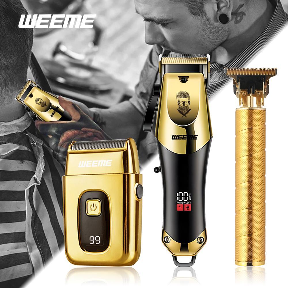 Weeme Electric Shaver Set, USB Rechargeable Trimmer, Includes Limit Comb, Lightweight Portable, Ideal for Travel and Home Use