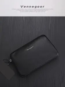 Men's Pure Leather Handbag, Large Capacity Multi-Layer Design, Simple Style, 11016 Men's Handheld Bag, Durable and Stylish Accessory