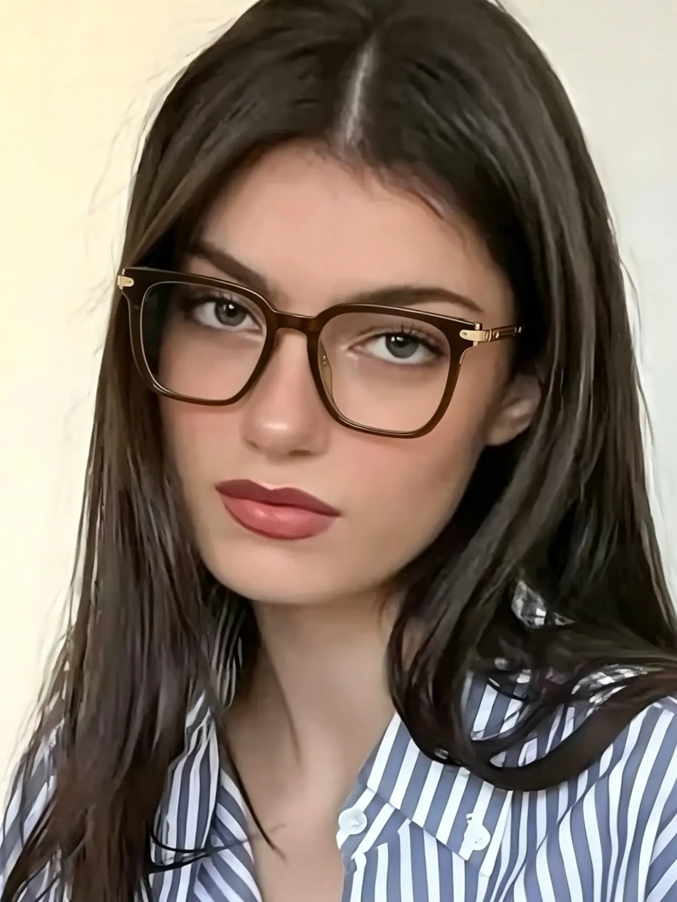 Women's Square Metal Frame Glasses, Elegant Plain Design, Anti-Blue Light, Casual Style, All Seasons, Daily Use, Office, Shopping, Online