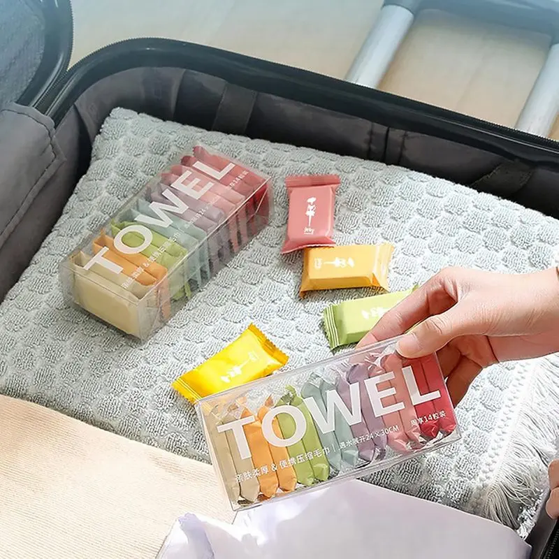 Disposable compression towel, 28 travel towel pieces | Portable compression towel, thick and super absorbent, suitable for travel, face towel is very suitable for outdoor camping, hiking, hiking, hotel beauty salon