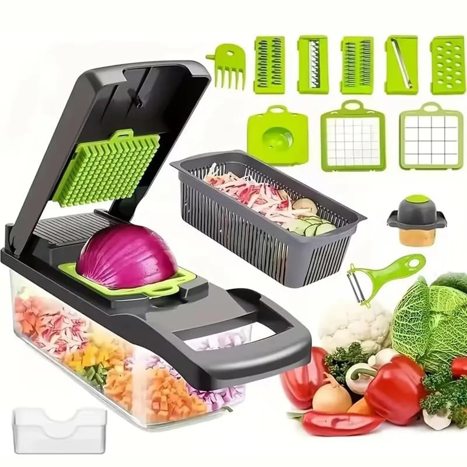 Multi-Functional Vegetable Cutter, Kitchen Home Use Potato Slicer, Shredder, Dicer, Carrot Grater, Slice Maker, Essential Cooking Tool