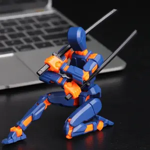 Multi-Jointed Shapeshift 3D Printed Robot Mannequin Dummy, 3D Character Anthropomorphic Humanoid Action Figure, Collectible Gifts for Kids Parent-Children Games, Children Figurine Home Robot Toy, 3D Character Figurine Action Figures