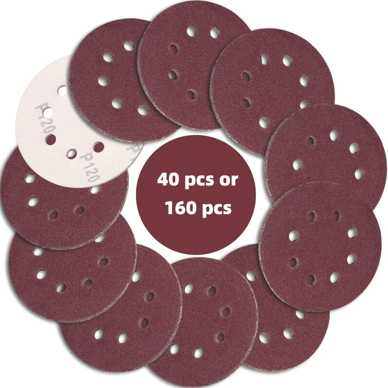 Sandpaper,Sander Pads,5-inch Orbital Sander Pads,Drywall Sander Remove Popcorn Ceiling Sheetrock, Sand Paper, Suitable for Random Track Sanders, Sanding Disc Grit Sizes 60, 80, 120, 150, 240, 320, 400, and 600 Mesh Combinations.