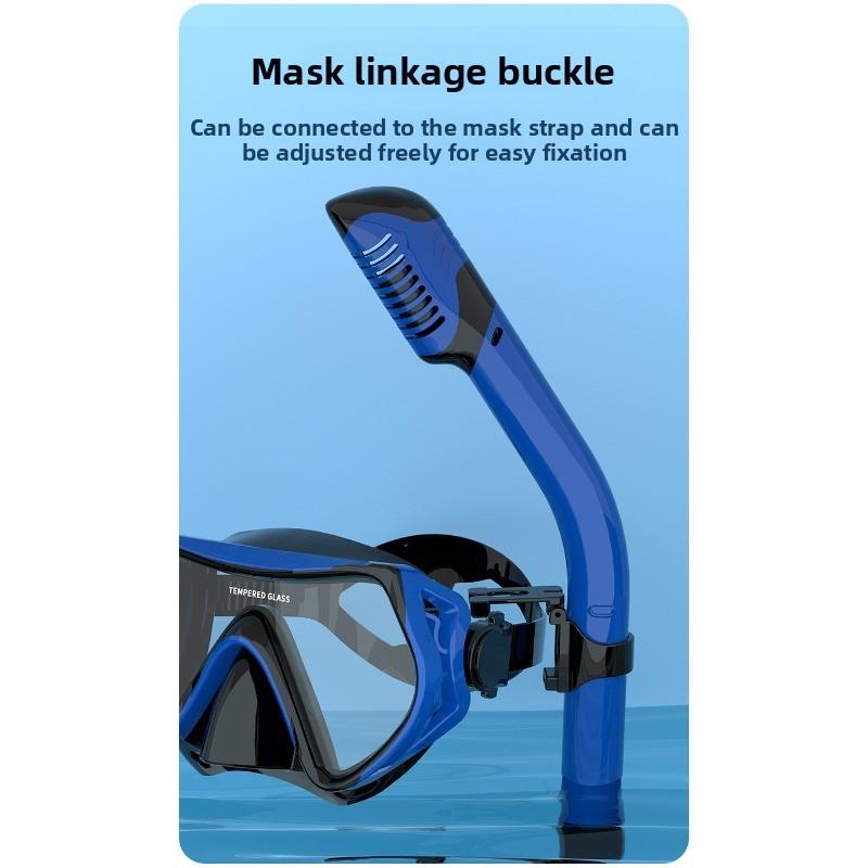 Diving Goggles Snorkeling Full Dry Snorkel Set Large Frame Swimming Goggles Liquid Silicone Swimming Equipment Diving Goggles  stealth snorkel
