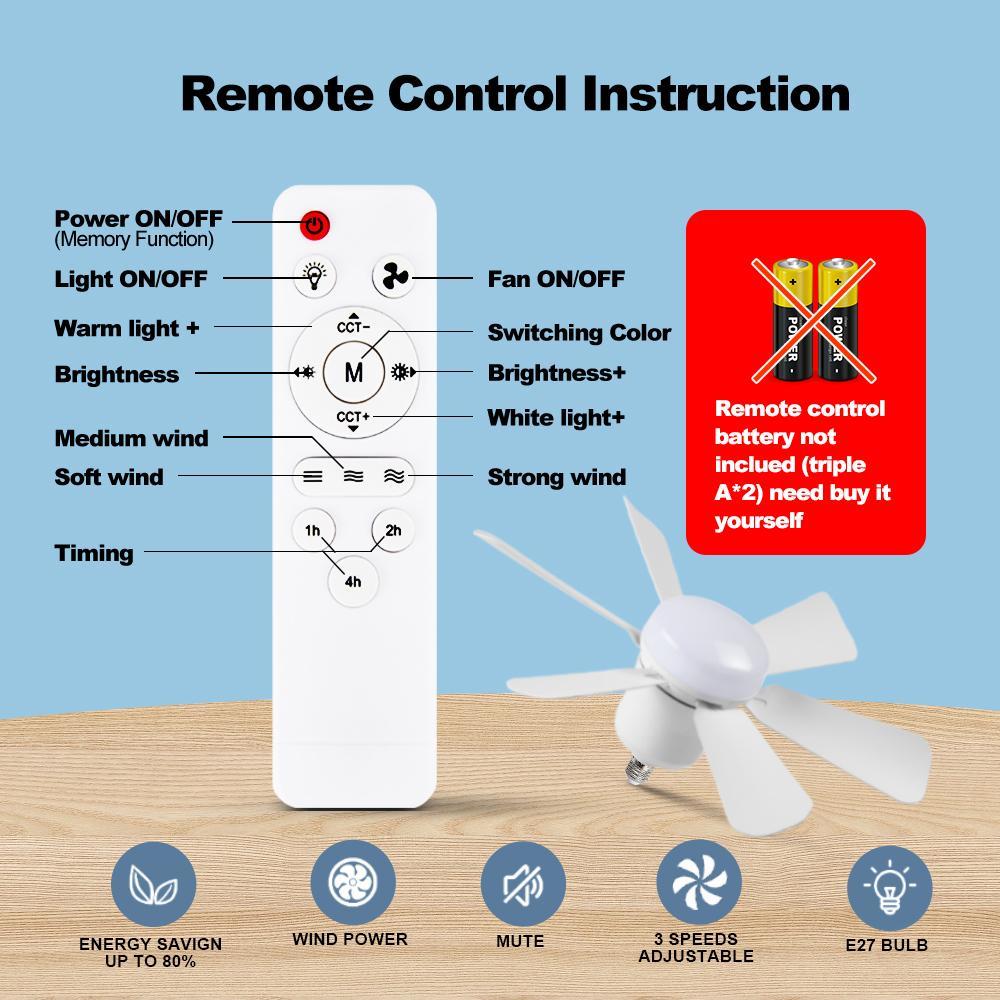 20.5 Inch Modern Smart Ceiling Fan Light, Remote Control, Adjustable Lighting Modes, Easy Installation for Living Room, Bedroom, Kitchen