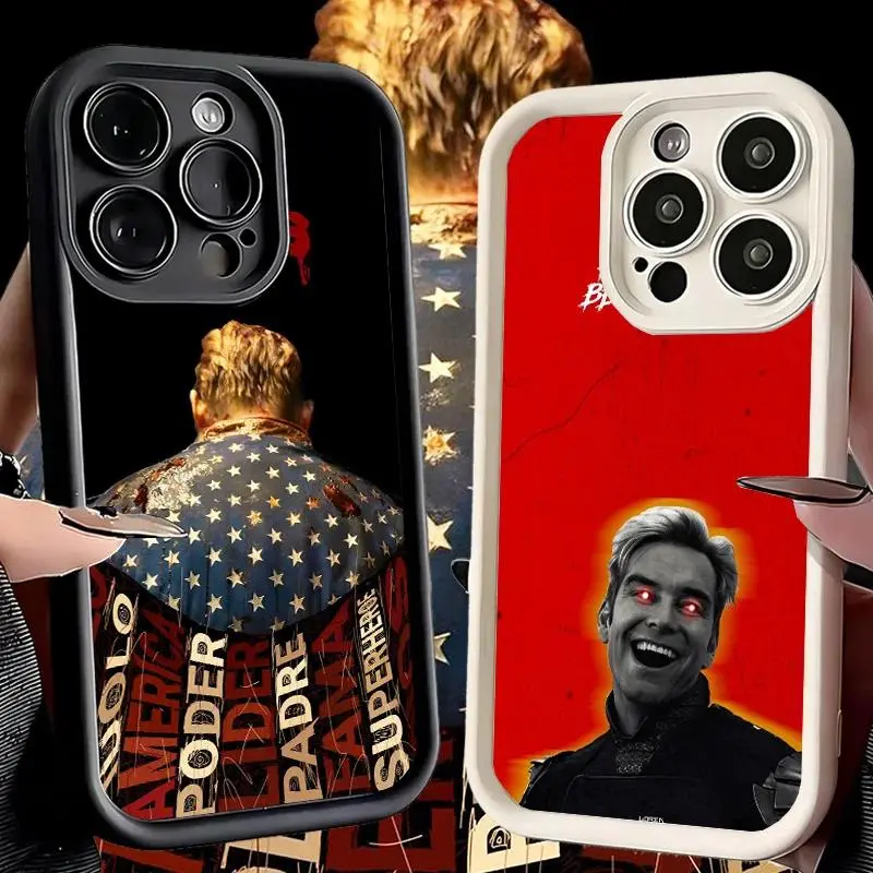 The Boys H-Homelander Phone Case for iPhone 17 Promax 17E 16 15 14 13 12 11 Pro Max 17Air Plus & Samsung Galaxy S26 S25 S24 S23 S22 S21 FE Ultra Plus Anti-Fall shockproof protection Soft silicone Back Cover