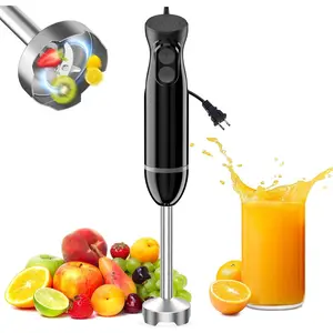Hand Blender, Immersion Blender with 2 Mixing Speed, Electric Handheld Mixer Portable Stick Mixer with Stainless Steel Blades for Soup, Smoothie, Puree, Baby Food