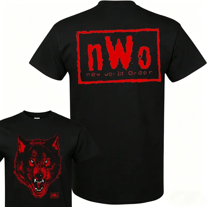 NWT nWo Wolfpack New World Order WCW Retro Logo Wrestling WWE WWF Shirt S-4XL