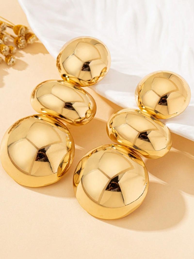 Irregular Ball Design Dangle Earrings, Fashionable Jewelry for Women, Trendy All-match & Exquisite Jewelry for Birthday Gift