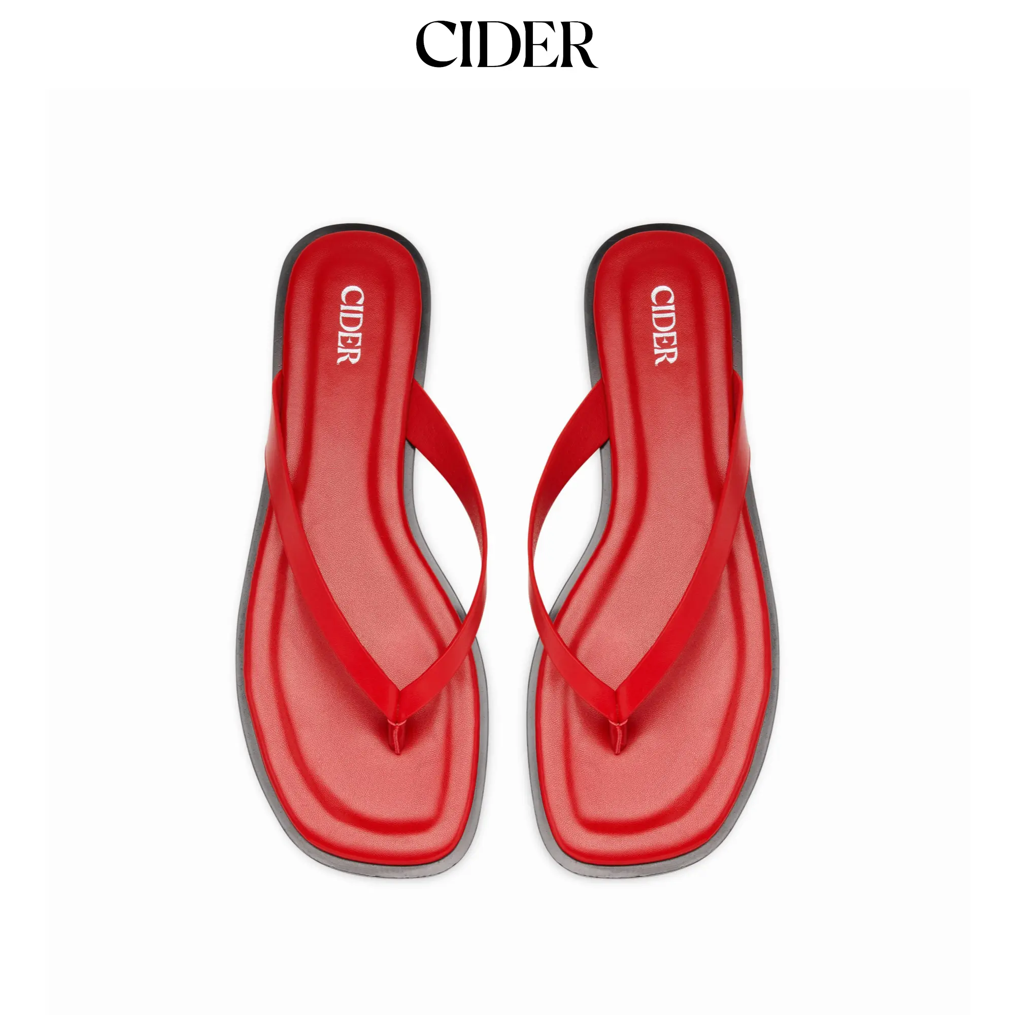 Cider SQUARE TOE FLIP-FLOP SLIPPERS SohoChic