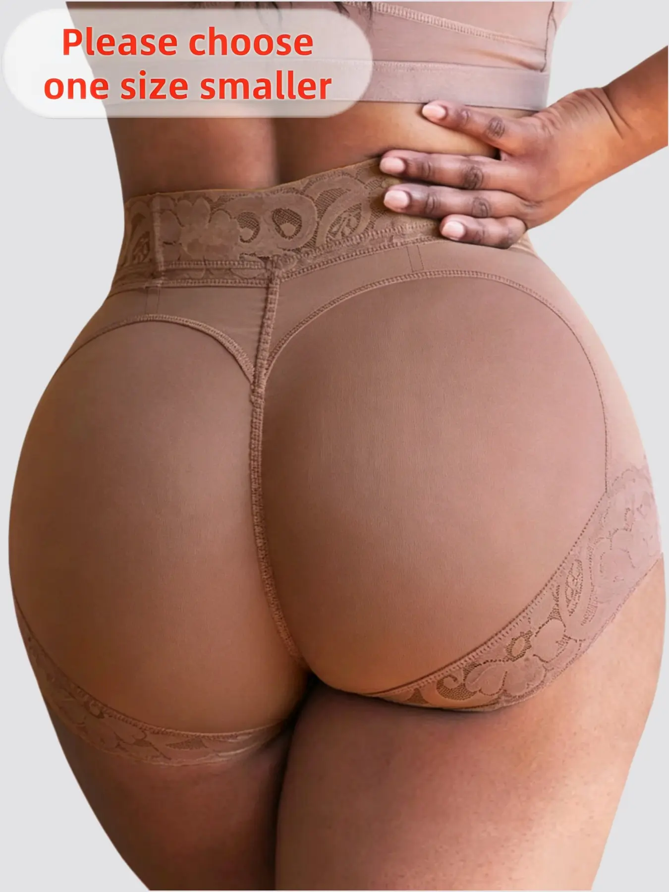 Women's Comfortable Butt Lifting Tummy Control Shaper Panties, High Stretch Sculpting, Fajas, Lace Trim Solid Color Shapewear Bottoms, Hourglass Waist Shaping Shorts, Body Shaper Panty for Ladies, Suitable for Various Occasions, Underwear