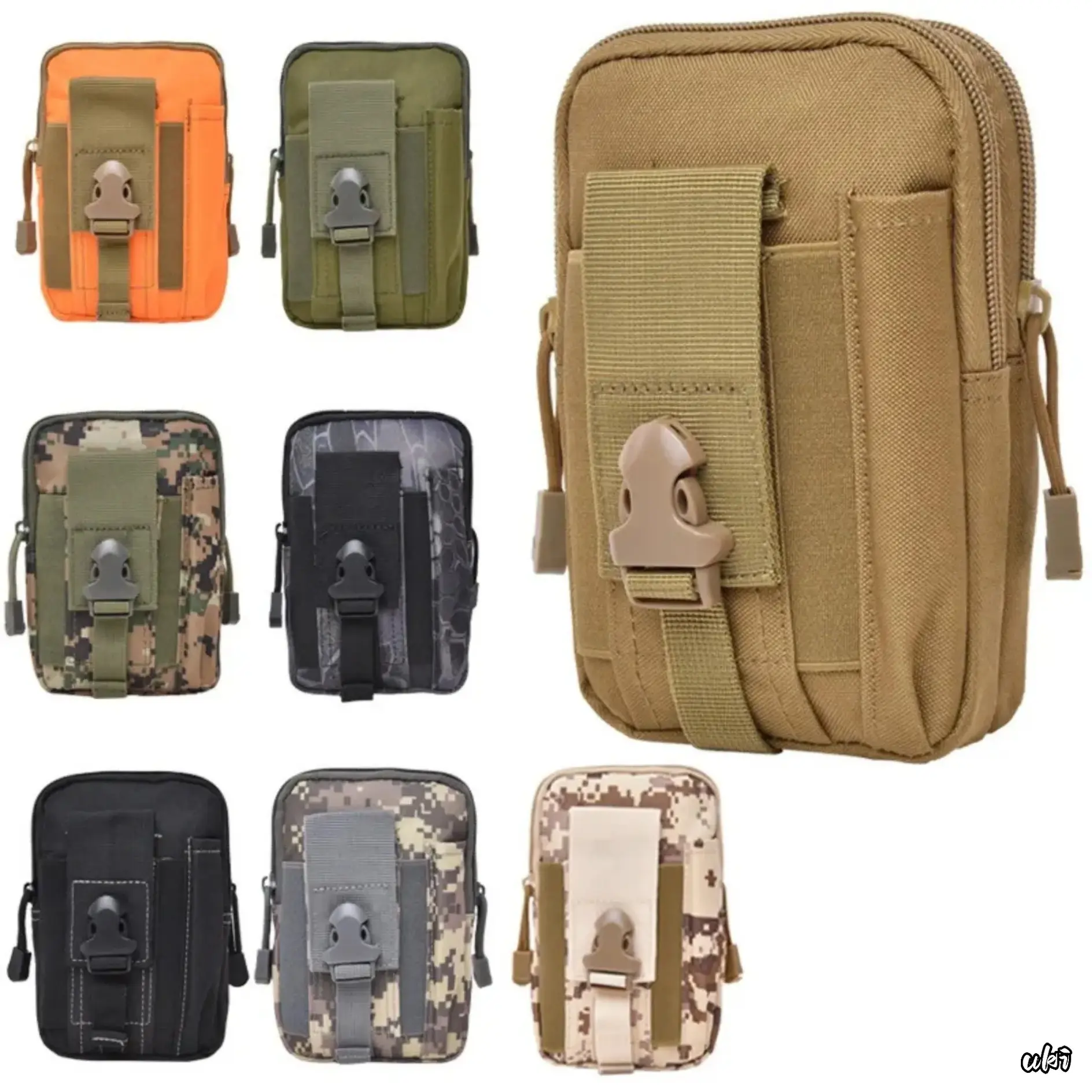 Tactical Waist Pack for Men, Compact and Durable 600D Nylon MOLLE Pouch for Camping, Hunting, and Daily Carry, Men's Work Bag, Armygreen, Tactical Accessories, Outdoor, Acu, Camouflage
