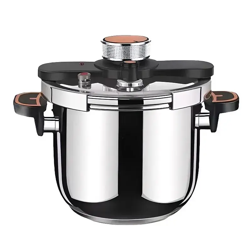 Large Capacity Pressure Cooker, 1 Count Stainless Steel Induction Household Pressure Cooker, Explosion-proof Modern Design Pressure Cooker for Home Kitchen Cooking Cookware