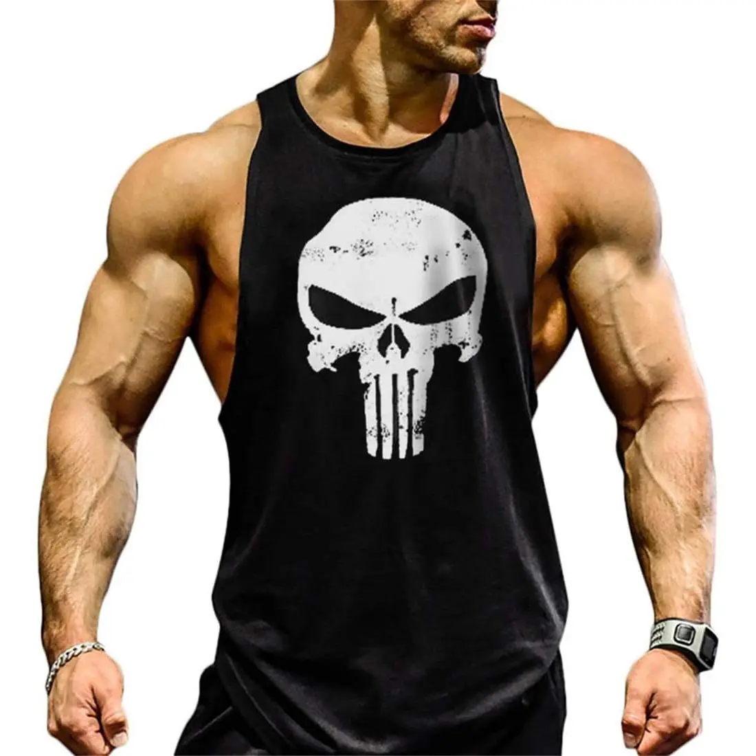 Lift Men's Bodybuilding Gym Tank Tops Workout Stringer Sleeveless Shirts Vest Cotton