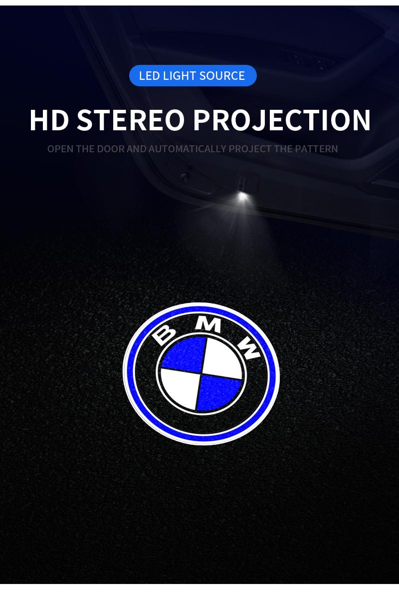 Led HD Car Door Logo Welcome Light Projector Lamps Accessories For BMW
