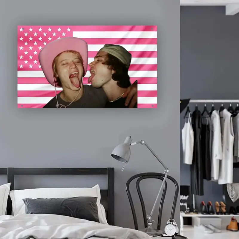 JJ and John B Flag |   Outer Banks Pogues for Life Flag |   OBX Bromance Tapestry |   Best Friends Wall Decor |   Rudy Pankow and Chase Stokes Flag