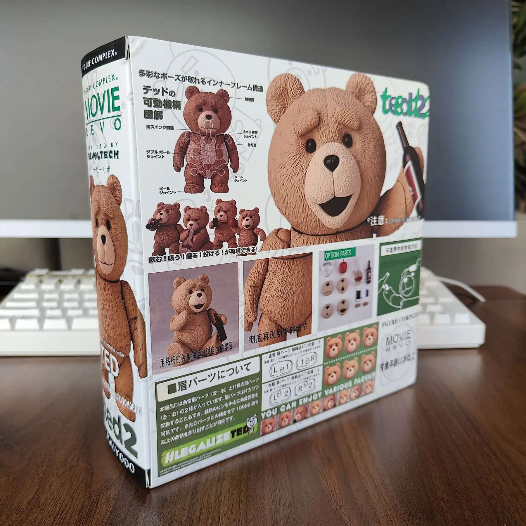 Boxed Bear Figure Movie TED 2 Ted Action Figure Model Toys 10cm Joint Movable Doll Creative Birthday Gift.