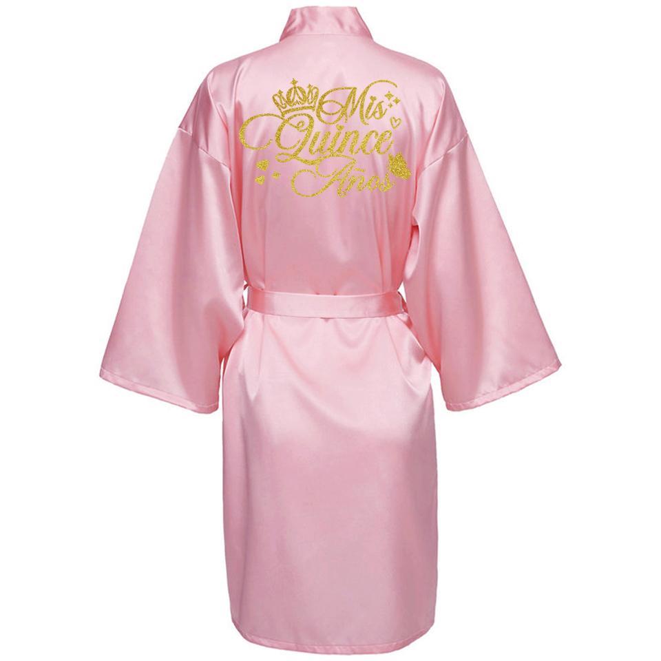 Mis XV Bathrobes Princess Sweet 15 Years Girl Birthday Party Mis Quince Años Robes Quinceanera Robe