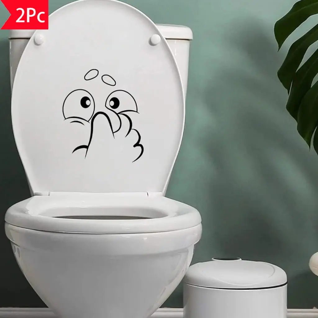 2Pcs funny cartoon expression wall stickers feature simple and quirky cartoon expressions with a playful and interesting style. They can be hung in bedrooms, dormitories, etc., adding a lively and fun atmosphere to the space.