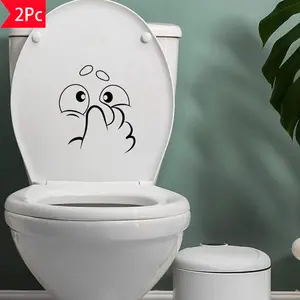 2Pcs funny cartoon expression wall stickers feature simple and quirky cartoon expressions with a playful and interesting style. They can be hung in bedrooms, dormitories, etc., adding a lively and fun atmosphere to the space.