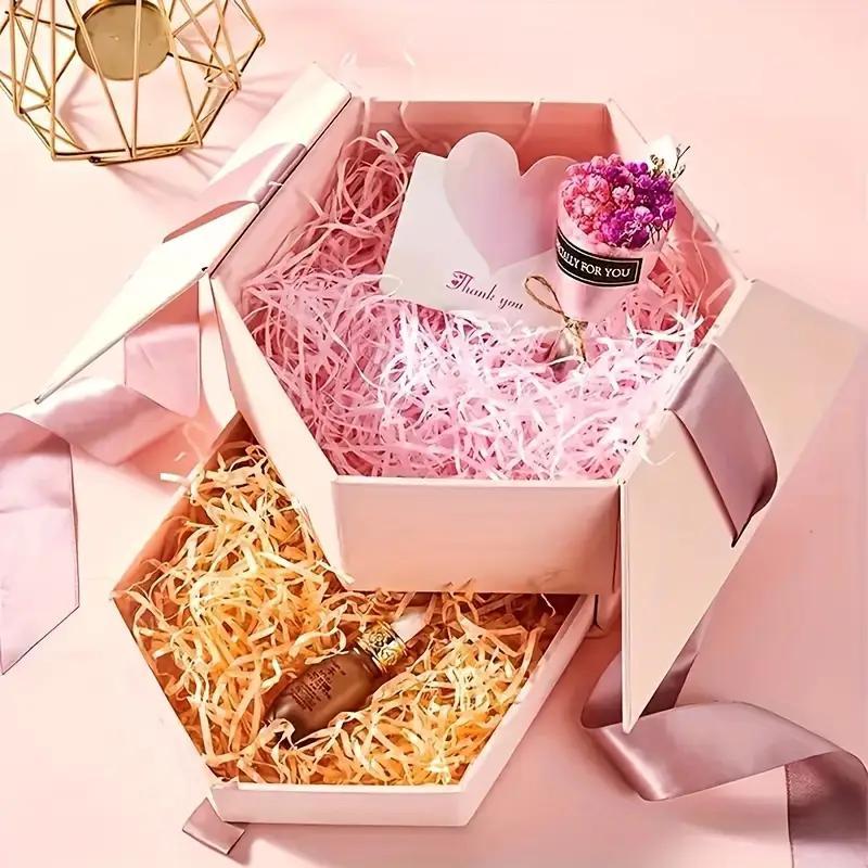 Crinkle Cut Filling Paper, 100g/3.53oz Colorful Creative Gift Wrapping Packaging Shredded Paper, Recyclable Craft Shredded Paper for Birthday, Wedding Gifts, Gift Wrapping Supplies