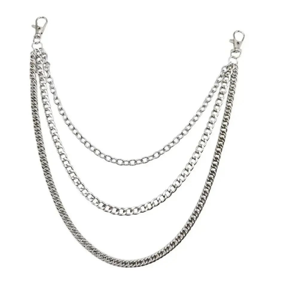 2026 New Arrival Men’s Punk Multi-layer Metal Waist Chain – Stylish Pants Chain Streetwear Hip Hop Y2K Accessory, TikTokShopBlackFriday Christmas