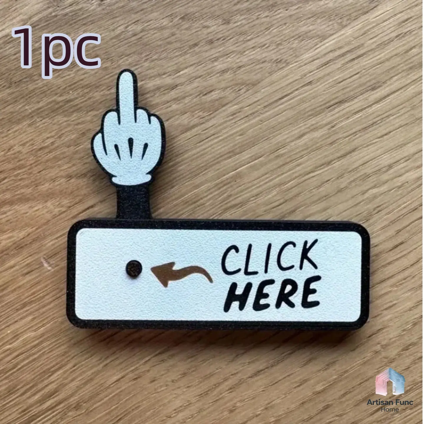 1pc 3D Printed Middle Finger Sign, Unique Gift Idea, Perfect Small Accessory for Humorous and Fun Moments, Novelty Desk Decor, Creative and Original Present