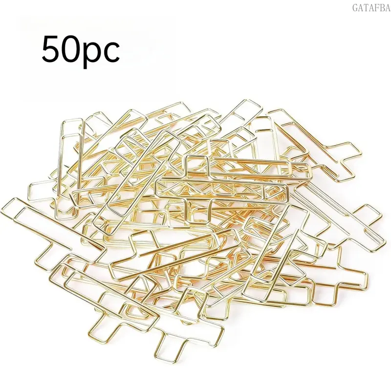 50pcs Bright Color Paper Clips, Multipurpose Bookmarks for Journal & School Study Supplies
