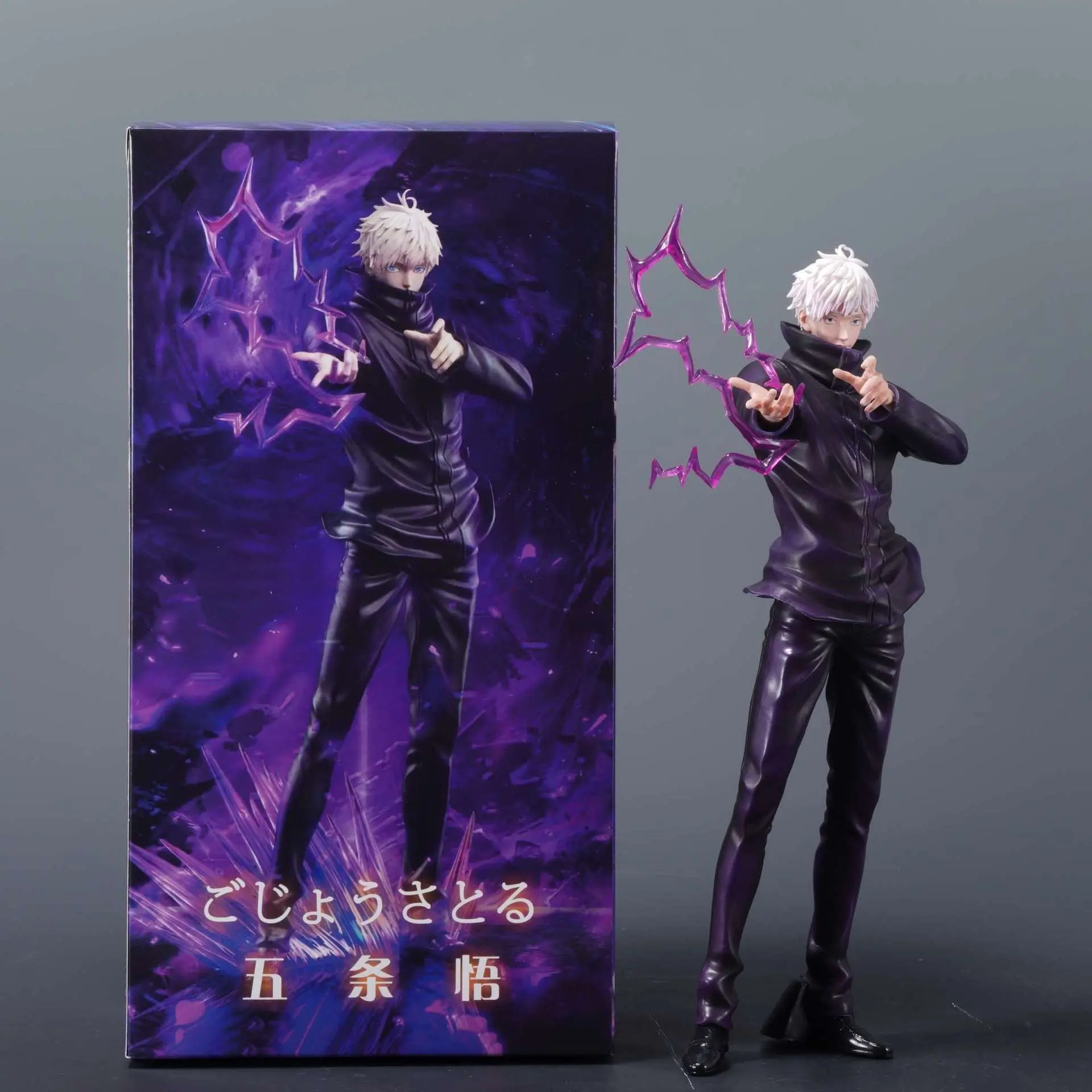 Jujutsu Kaisen Five-Commander Standing Figure Model, Character Figurine, Anime Collectible Handmade Gift, Summer Oil Jack Scene Decorative Piece