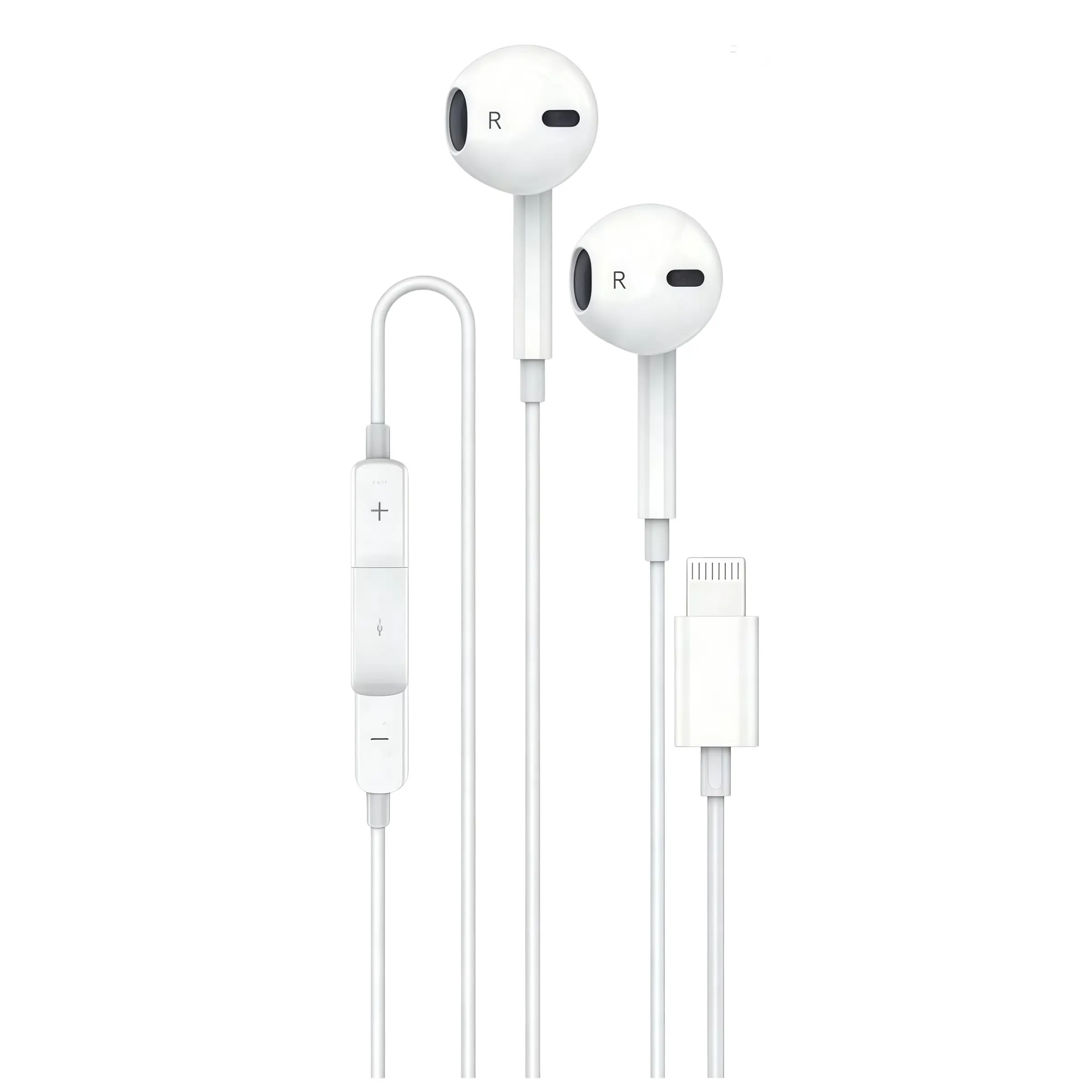 1PC Wired Semi-In-Ear Earphones with 8-Pin Plug, Ideal for Outdoor Activities, Work & Daily Use, Comfortable & Reliable Earphones