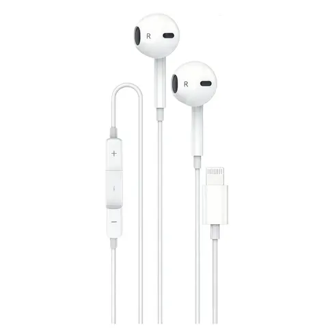 1PC Wired Semi-In-Ear Earphones with 8-Pin Plug, Ideal for Outdoor Activities, Work & Daily Use, Comfortable & Reliable Earphones, Electronic