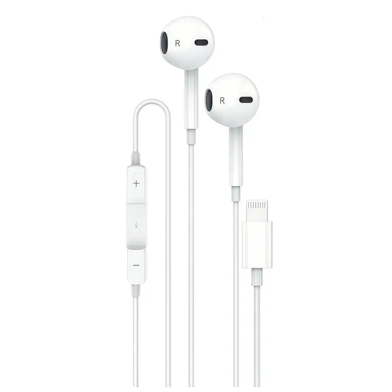 1PC Wired Semi-In-Ear Earphones with 8-Pin Plug, Ideal for Outdoor Activities, Work & Daily Use, Comfortable & Reliable Earphones, Electronic