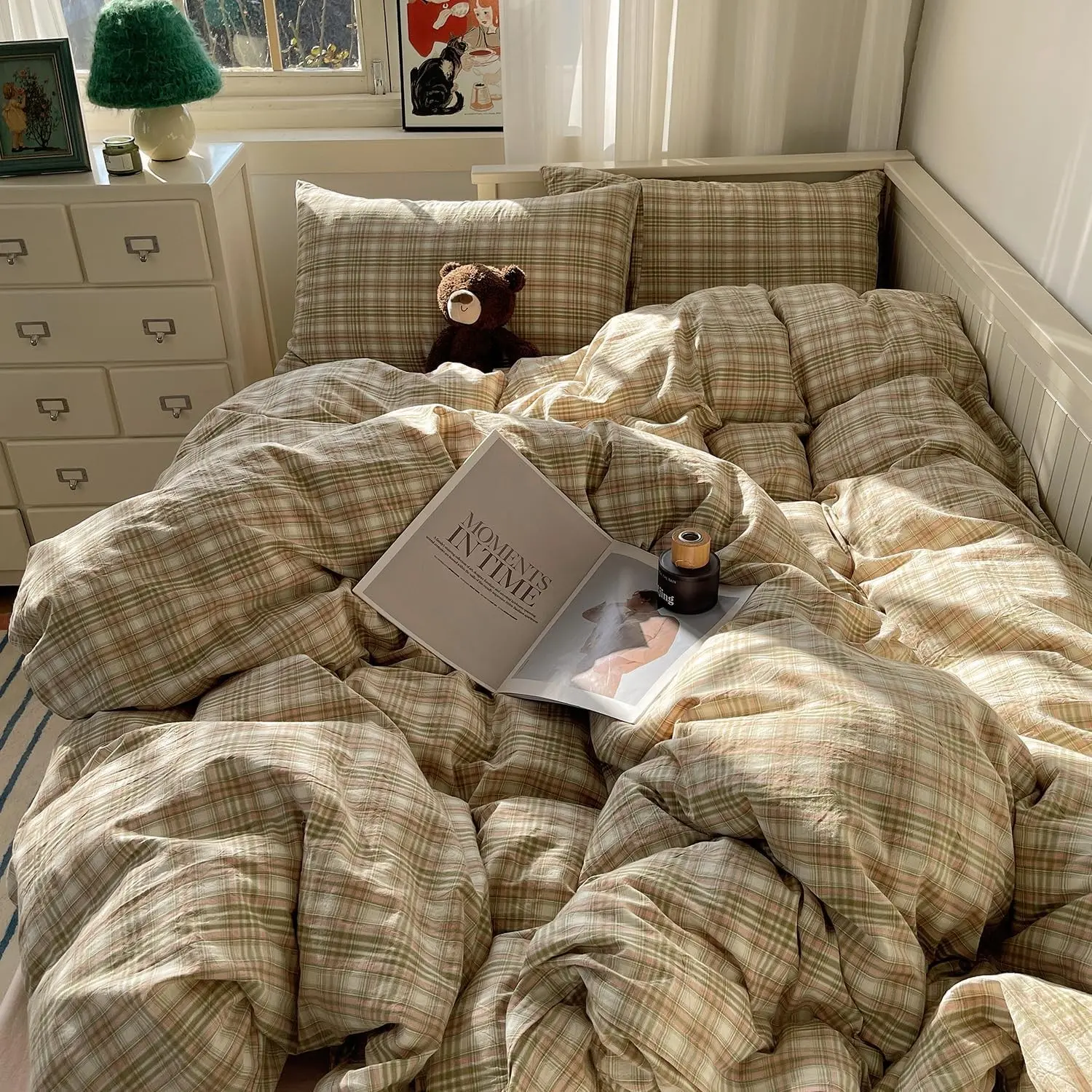 04 - Green Pink White Buffalo Plaid