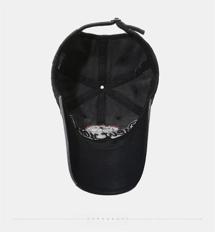 New York embroidered baseball cap, patch embroidered baseball cap, washed sun-shading cap, soft-top fashion cap