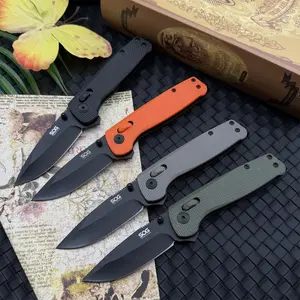 New Pocket Knife Folding Fishing Knife, Outdoor Camping Daily Carry Hiking Climbing Tool, D2 Blade, Nylon Fiber Handle