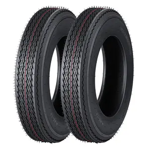 4.80‑8 to 20.5x8‑10 6PR to 14PR Trailer Tire Set of 2, Heavy-Duty All-Season 12" Fuel Saving Design for Camper Cargo Boat Utility Trailers – Multiple Sizes
