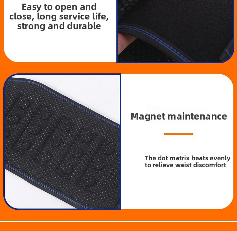 Self-heating magnetic therapy waist support belt for lumbar disc strain, adult-specific, summer breathable waist support