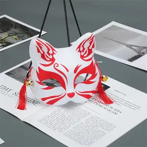 Cartoon Animal Design Mask, 1 Count Random Color Half Face Mask, Luminous Trend Mask, Outdoor Leisure Equipment for Halloween & Cosplay